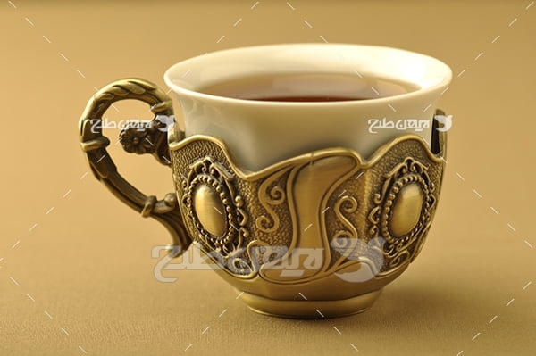 عکس فنجان چای سنتی