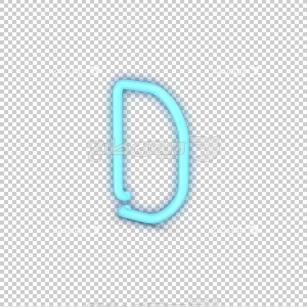 تصویر سه بعدی دوربری حرف لاتین D