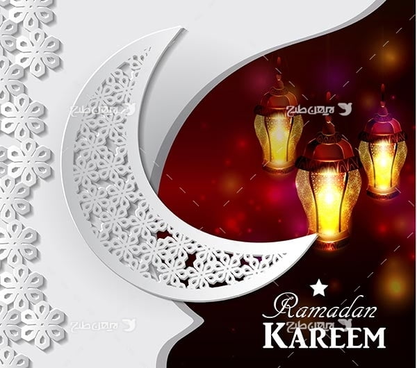 وکتور گرافیکی ماه رمضان