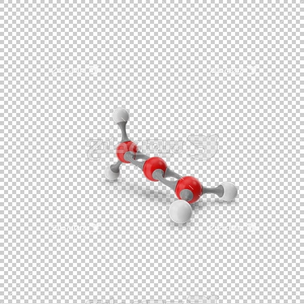 تصویر سه بعدی دوربری مولکول شیمی