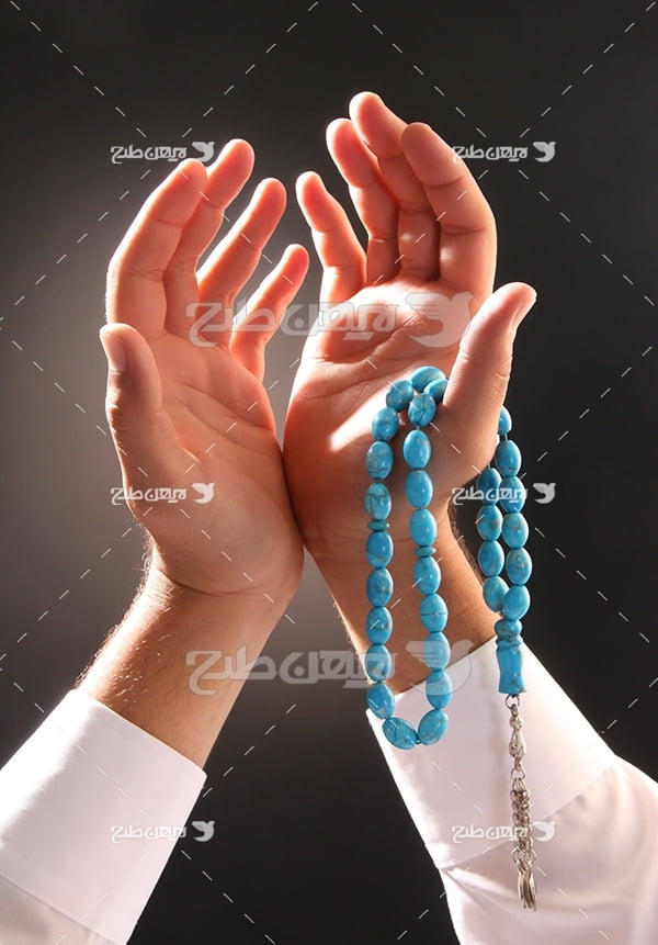 عکس مذهبی دعا و نیایش و تسبیح