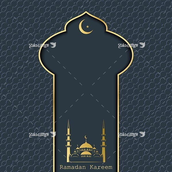 وکتور گرافیکی ماه رمضان