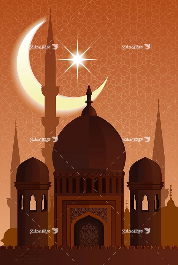 وکتور گرافیکی ماه رمضان