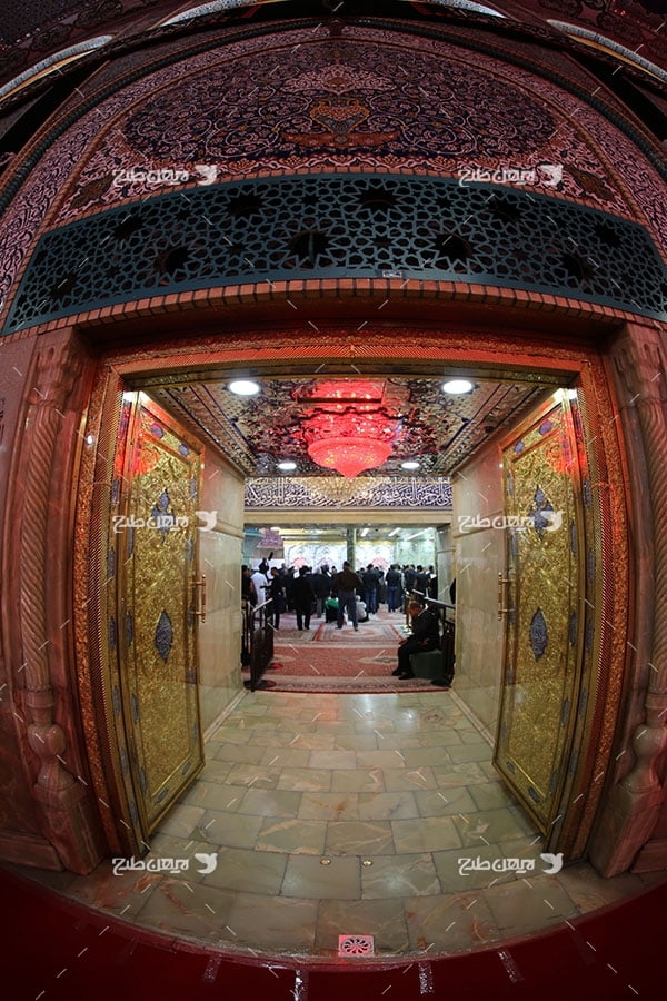 تصویر با کیفیت از ضریح امام حسین علیه السلام و در ب ورودی