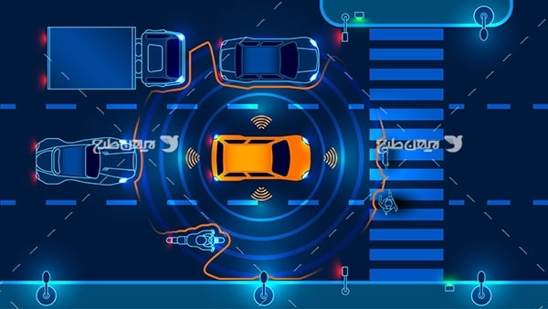 طرح وکتور گرافیکی با موضوع ماشین های هوشمند