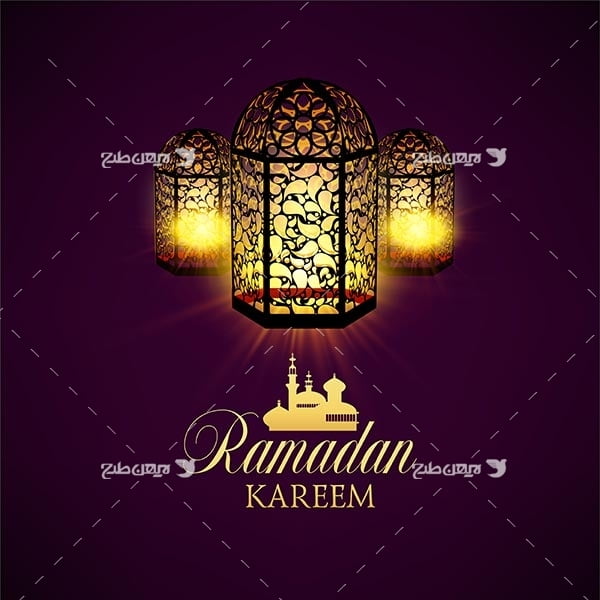 وکتور گرافیکی ماه رمضان