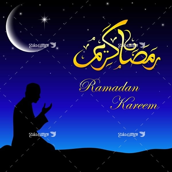 وکتور گرافیکی ماه رمضان