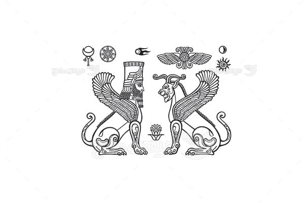 وکتور المان باستانی ایران در دوره هخامنشی