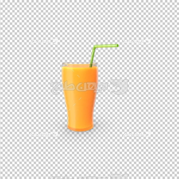 ﻿تصویر دوربری سه بعدی آب پرتقال
