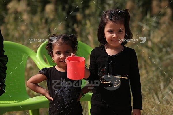 عکس دختر کودک پیاده روی اربعین حسینی