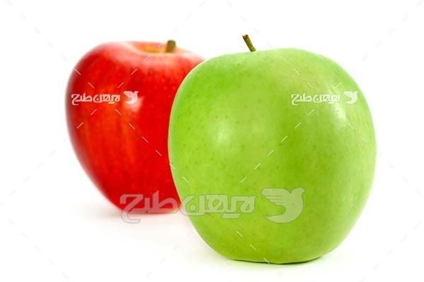 عکس میوه سیب سبز و قرمز