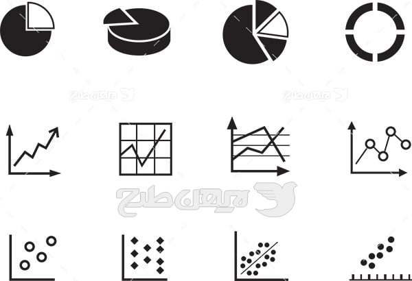 وکتور لوگو و آیکن نمودار اندازه گیری