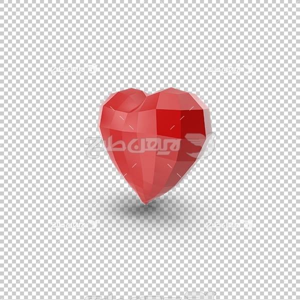 تصویر سه بعدی دوربری قلب قرمز