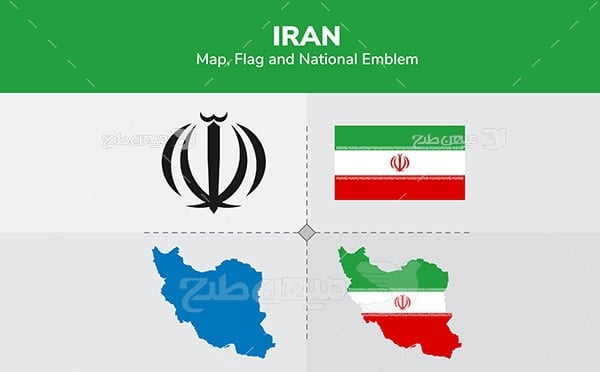 وکتور نقشه ایران و آسیا