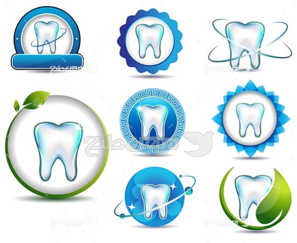 وکتور لوگو دندان
