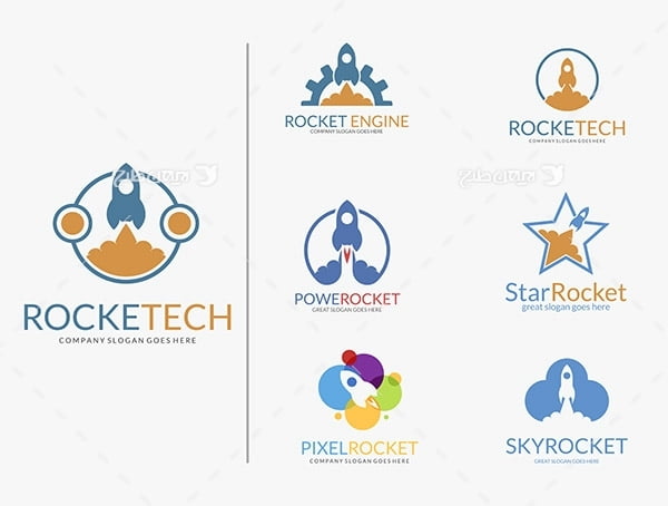 لوگو سفینه فضایی و فضا