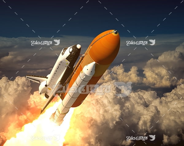 عکس پرتاب موشک به فضا