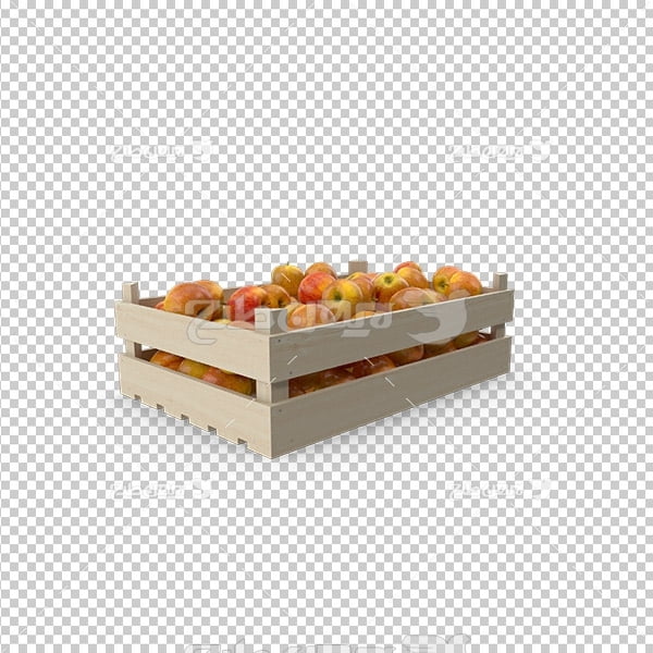 تصویر دوربری جعبه سیب