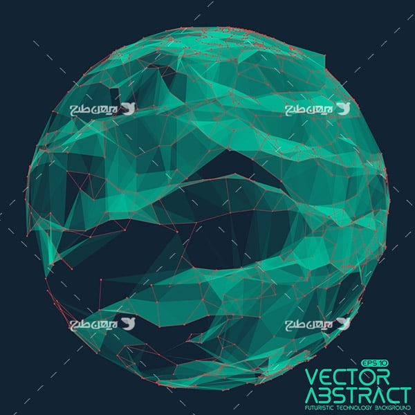 طرح وکتور بک گراند دیجتال کروی