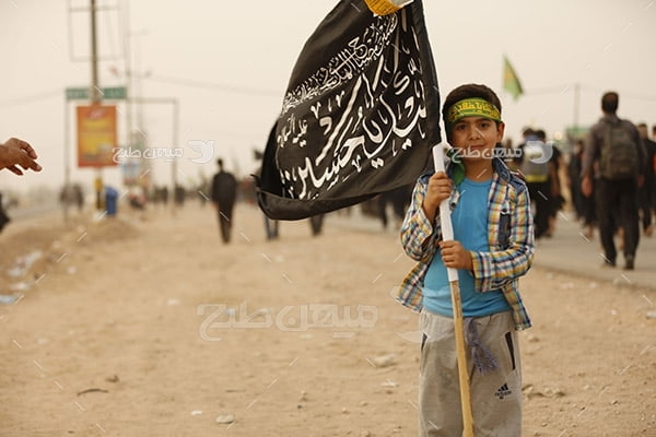 عکس کودک پیاده روی اربعین حسینی