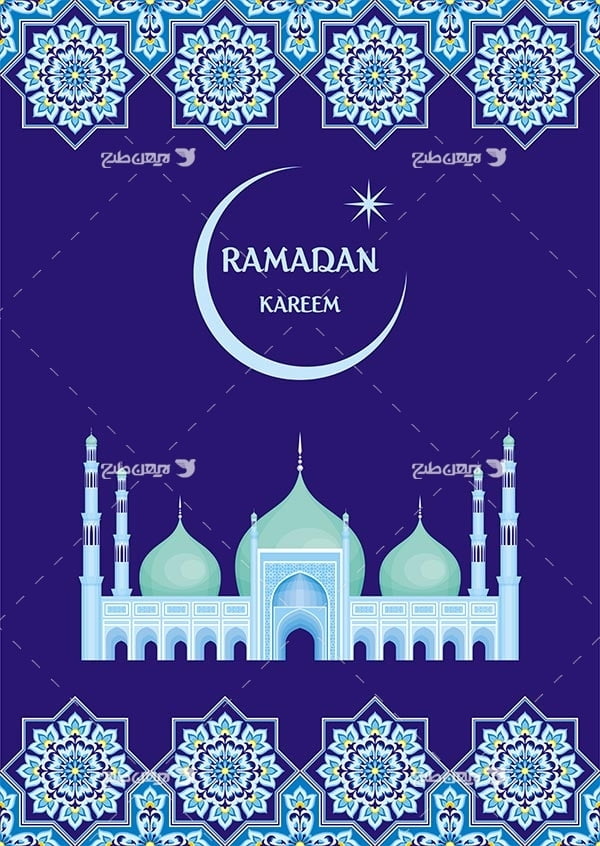 وکتور گرافیکی ماه رمضان