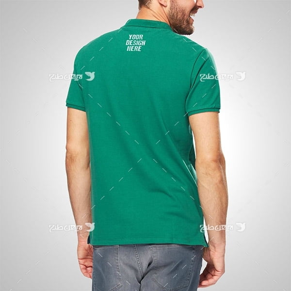 موکاپ تی شرت مردانه برای لوگو