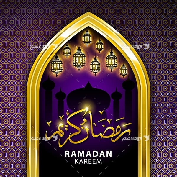 وکتور گرافیکی ماه رمضان