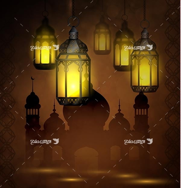 وکتور گرافیکی ماه رمضان