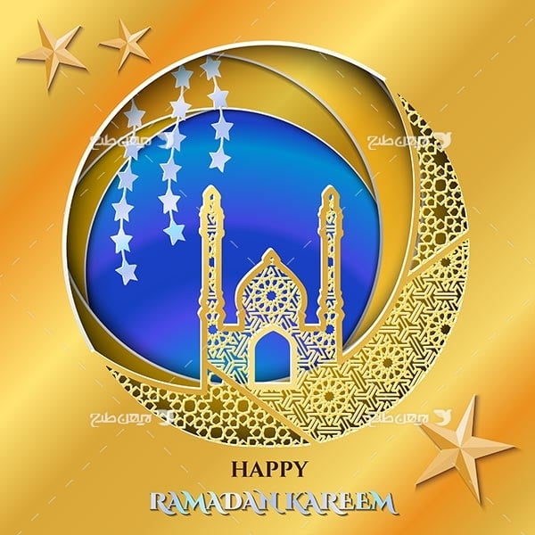 وکتور گرافیکی ماه رمضان