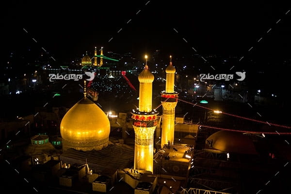 تصویر با کیفیت از حرم،گنبد و ضریح امام حسین علیه السلام
