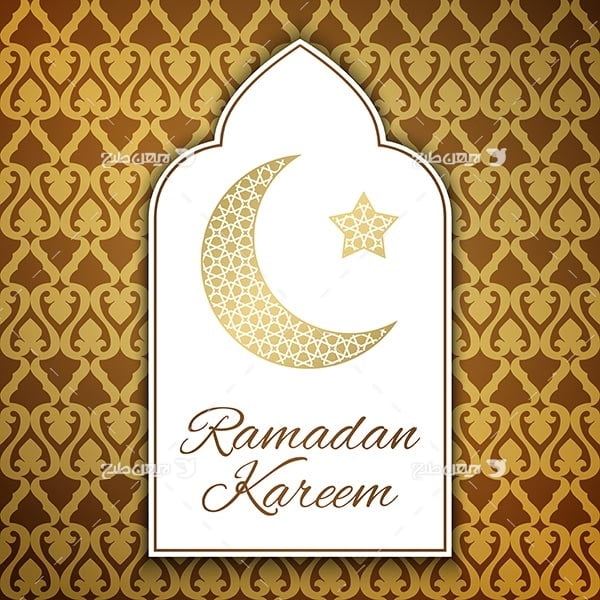 وکتور گرافیکی ماه رمضان