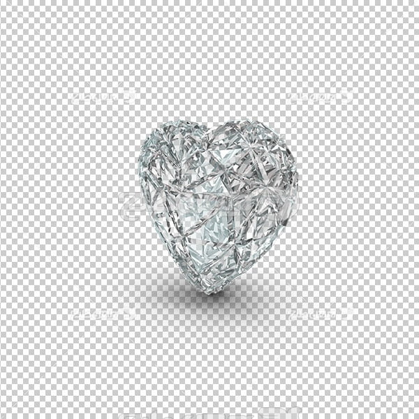 تصویر دوربری قلب الماس