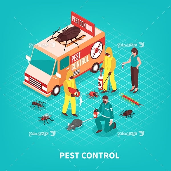 طرح وکتور کنترل حشرات