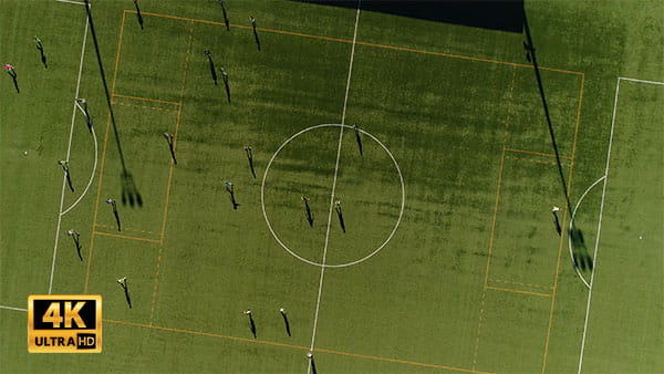 فیلم هوایی از زمین فوتبال