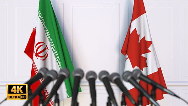 فوتیج ویدیویی مذاکره ایران و کانادا