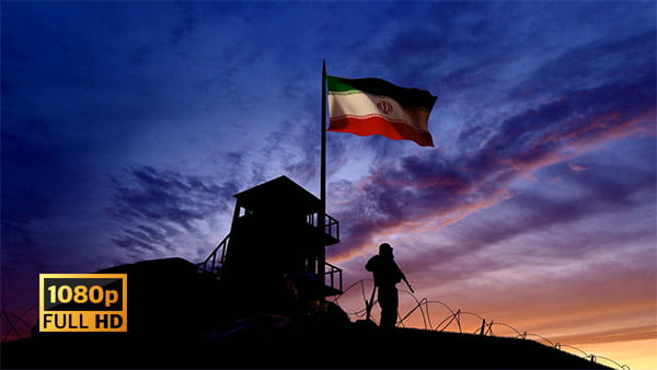فوتیج ویدیویی سرباز و حفاظت از مرز ایران