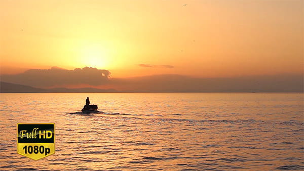 فوتیج ویدیویی قایق ماهی گیری