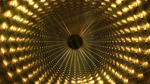 بک گراند ویدیویی تونل طلایی