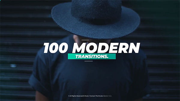 پروژه افترافکت مجموعه 100 مدل ترانزیشن