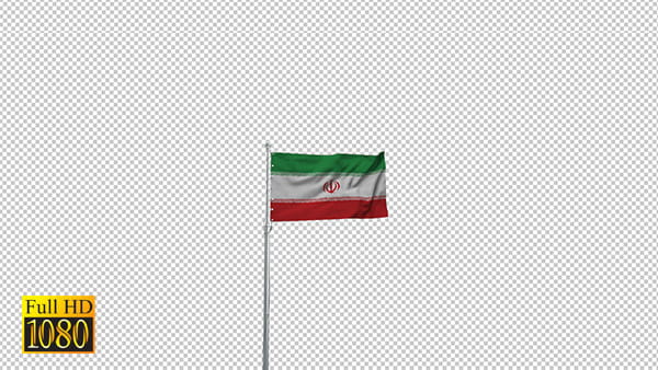 ﻿فوتیج تصویری پرچم ایران