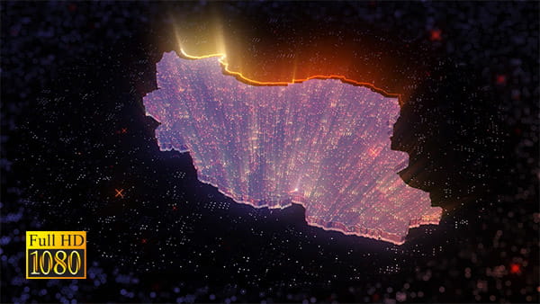 موشن گرافیگ ویدویی نقشه کشور ایران