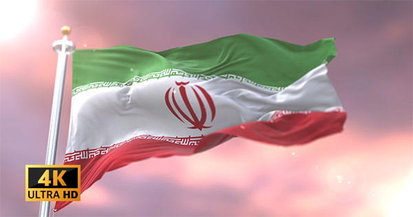 ویدیو اسلوموشن پرچم ایران