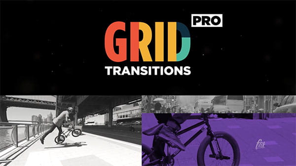 پروژه افترافکت نمایش ترانزیشن چندمنظوره (grid transitions)