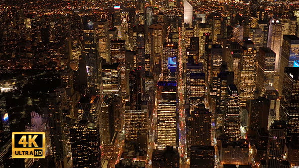 فوتیج ویدیویی هوایی از شهر
