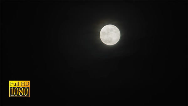فوتیج ویدیویی تایم لپس ماه