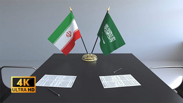 فوتیج ویدیویی مذاکره ایران و عربستان