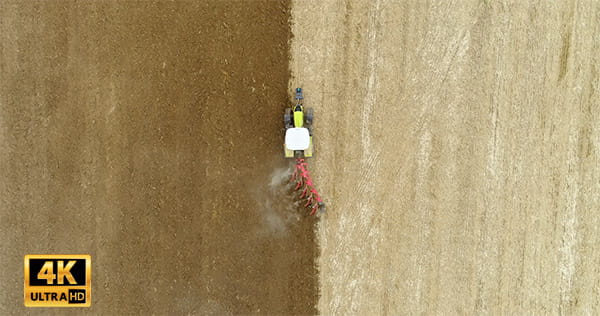 فیلم هوایی خام از کشاورزی