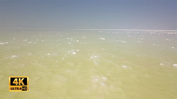 فیلم هوایی دریاچه ی نمک ارومیه
