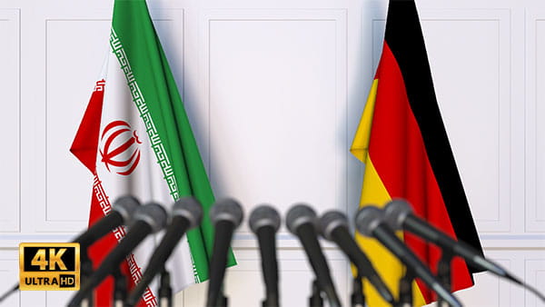 فوتیج ویدیویی مذاکره ایران و آلمان
