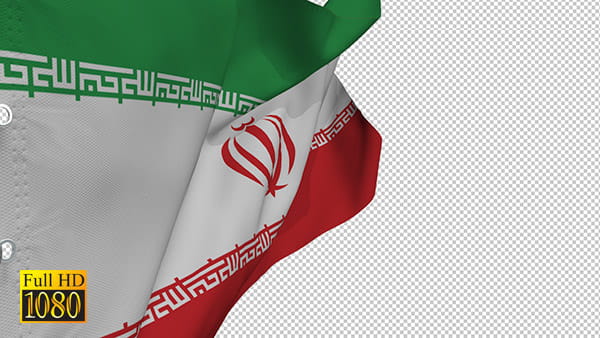 فوتیج تصویری پرچم ایران